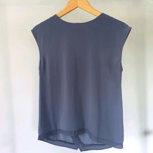 3/$15 Oasis Blue/Grey Blouse
